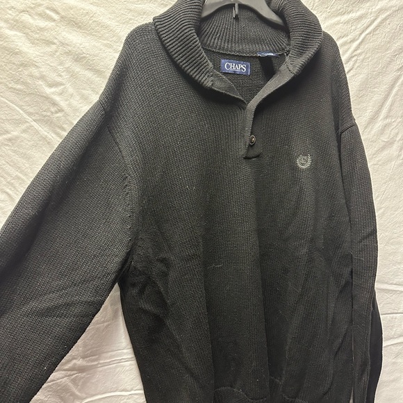 Black chaps pullover sweater - Picture 2 of 4